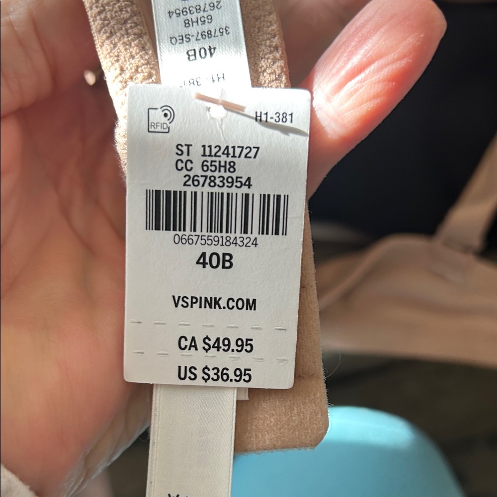 PINK Victoria's Secret Tan Bra